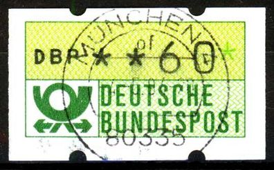 BRD ATM 1981 Nr 1-1-060 zentrisch gestempelt X1F32C2