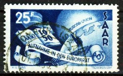 Saarland 1950 Nr 297 zentrisch gestempelt X202C8E