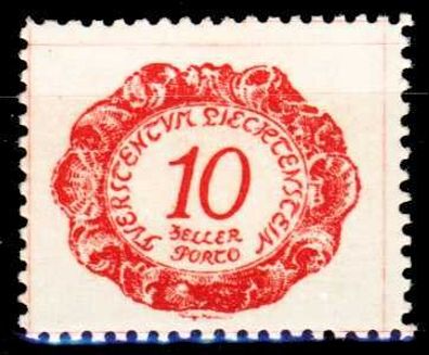 Liechtenstein Portomarken 1920 Nr 2 postfrisch X2641CA