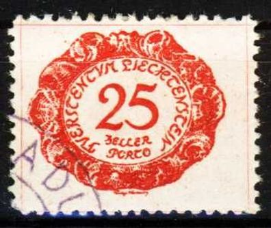 Liechtenstein Portomarken 1920 Nr 5 gestempelt X26415E