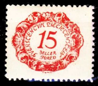 Liechtenstein Portomarken 1920 Nr 3 ungebraucht X26423E