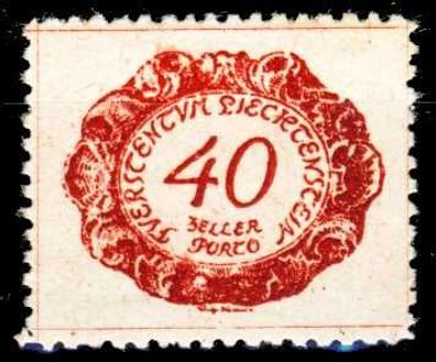 Liechtenstein Portomarken 1920 Nr 7 ungebraucht X264232