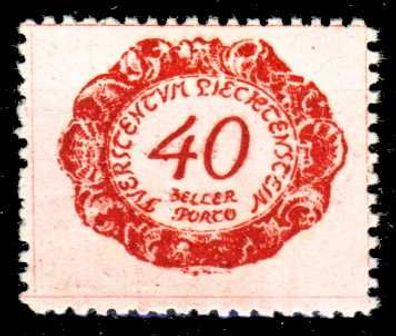 Liechtenstein Portomarken 1920 Nr 7 ungebraucht X2641D6