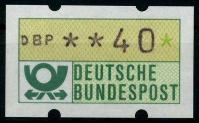 BRD ATM 1981 Nr 1-1-040 postfrisch S4AF946