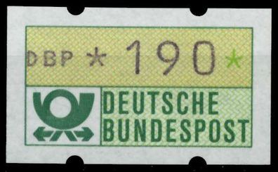 BRD ATM 1981 Nr 1-1-190 postfrisch S4AF9DE