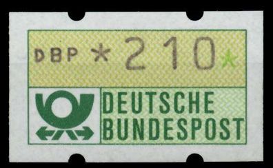 BRD ATM 1981 Nr 1-1-210 postfrisch S4B3972