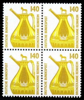 BRD DS Sehensw Nr 1401u postfrisch Viererblock X2752F2