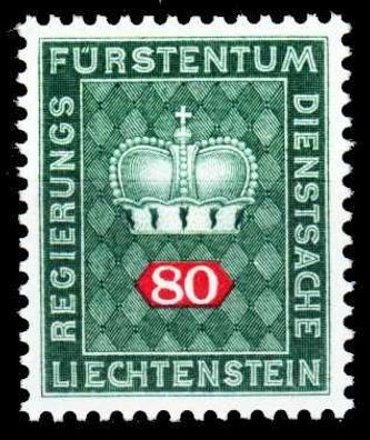 Liechtenstein Dienstmarken 1968 Nr 52 postfrisch X2A6982