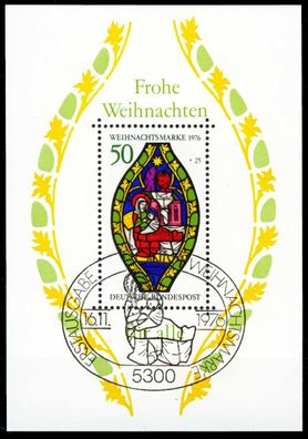 BRD BLOCK Kleinbogen Block 13-ESST-BONN zentrisch gestempelt S7F51EA