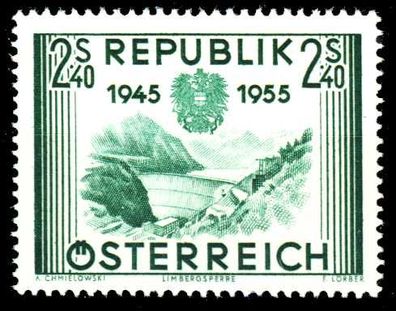 Österreich 1955 Nr 1016 postfrisch X2F4016