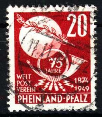 FRANZ. ZONE RL-PFALZ Nr 51 gestempelt gepr. X32F446