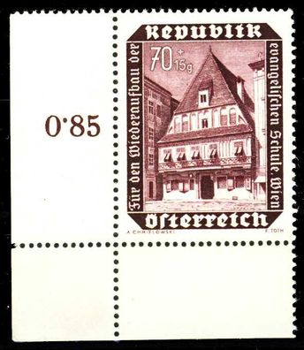 Österreich 1953 Nr 989 postfrisch ECKE-ULI X336972