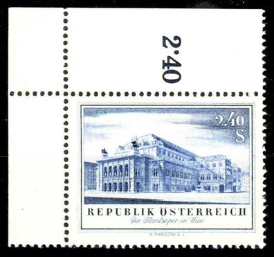 Österreich 1955 Nr 1021 postfrisch ECKE-OLI X336ABA