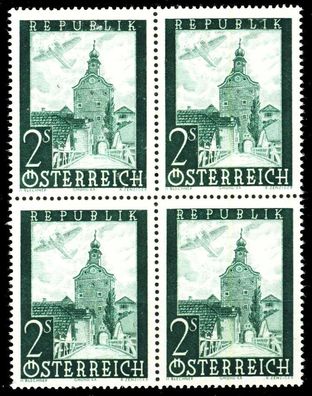 Österreich 1947 Nr 824 postfrisch Viererblock X36BB3A