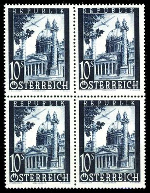 Österreich 1947 Nr 828 postfrisch Viererblock X36BB1A