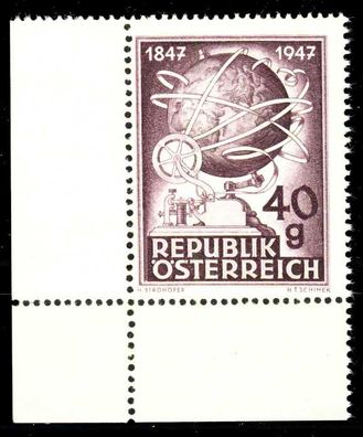 Österreich 1947 Nr 837 postfrisch ECKE-ULI X36BB7E