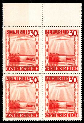 Österreich 1945 Nr 753 postfrisch Viererblock ORA X36BD0E