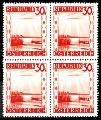 Österreich 1945 Nr 753 postfrisch Viererblock X36BD42