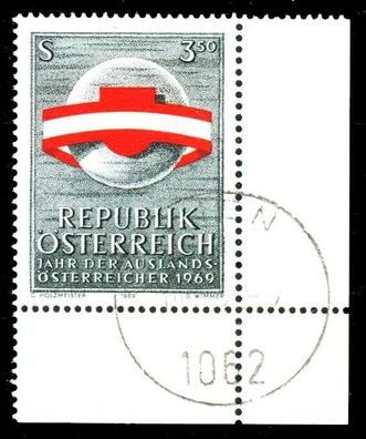 Österreich 1969 Nr 1306 zentrisch gestempelt ECKE-URE X36BECE