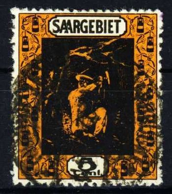 Saargebiet LANDS. BILD Nr 85a zentrisch gestempelt X3BE906