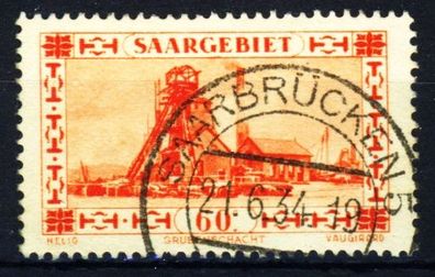 Saargebiet 1930 Nr 143 zentrisch gestempelt X3BEBCA