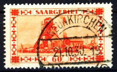 Saargebiet 1930 Nr 143 zentrisch gestempelt X3BEBBE