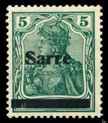 Saargebiet Germania Nr 4aIII ungebraucht X40E84A