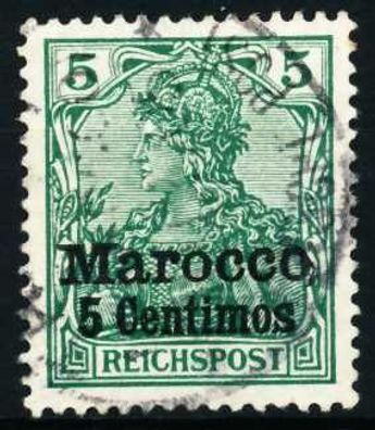 Deutsche Auslandspostämter Marokko Nr 8I ZENTR- X438846