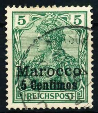 Deutsche Auslandspostämter Marokko Nr 8I gestempelt X4585CE
