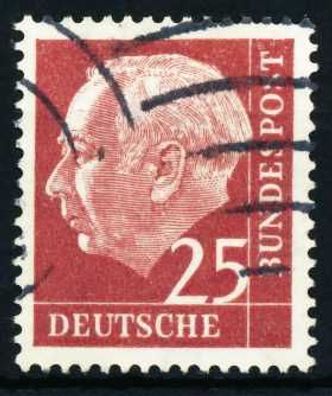 BRD DS HEUSS 1 Nr 186y gestempelt X46B6AE
