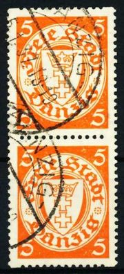 DANZIG 1924 Nr 193D-SP gestempelt SENKR PAAR X4BD126