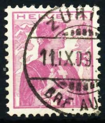 Schweiz 1909 Nr 116 zentrisch gestempelt X4C629A