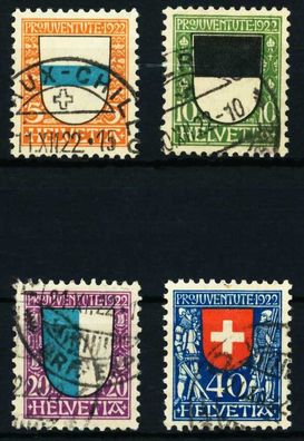 Schweiz PRO Juventute Nr 175-178 gestempelt X4C654A