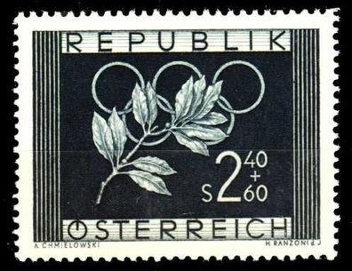 Österreich 1952 Nr 969 postfrisch S8701DA