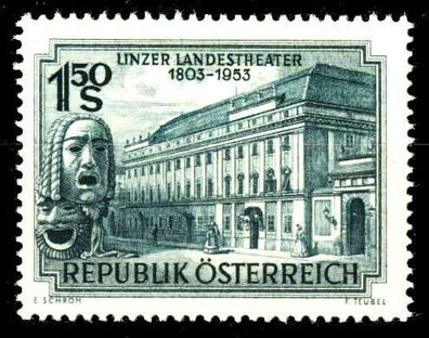 Österreich 1953 Nr 988 postfrisch S870322