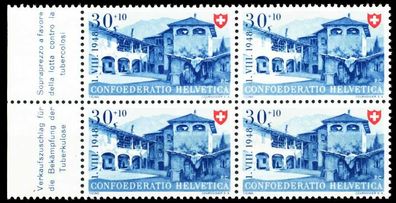 Schweiz PRO PATRIA Nr 511 postfrisch Viererblock X4FADEA