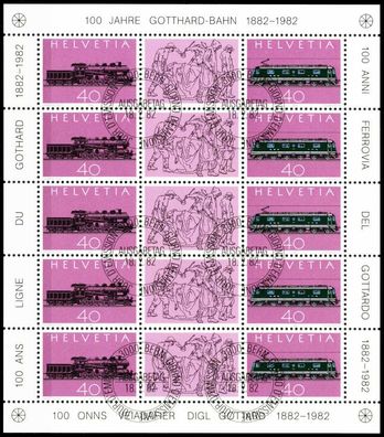 Schweiz BLOCK Kleinbogen 1980-1989 Nr 1214-1215 X52059A