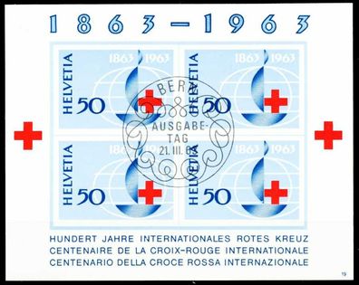 Schweiz BLOCK Kleinbogen 1960-1969 Block 19-19 X530F72