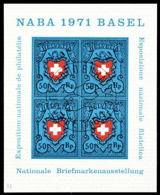 Schweiz BLOCK Kleinbogen 1970-1979 Block 21-01 S8F11C6