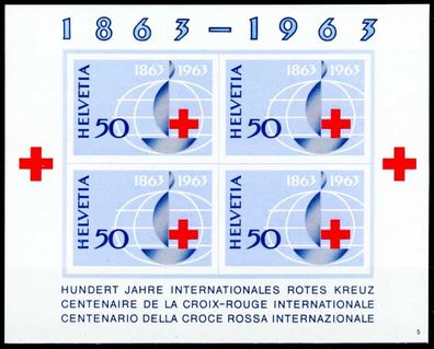 Schweiz BLOCK Kleinbogen 1960-1969 Block 19-11 S8F164A