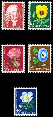 Schweiz PRO Juventute Nr 663-667 postfrisch X54BB2E