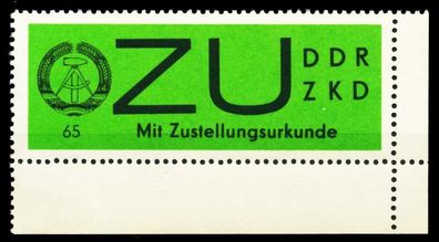 DDR DIENST ZU Nr 2x postfrisch ECKE-URE X568A1E