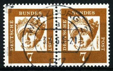 BRD DS BED. DEUT. Nr 348y gestempelt WAAGR PAAR X580C42