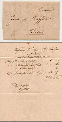 Schweiz Vorphila-brief 1842 Fideris X5A8952