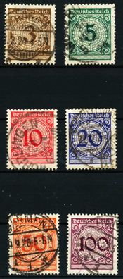 D-REICH 1924 Nr 338-343 zentrisch gestempelt X5DEE4E