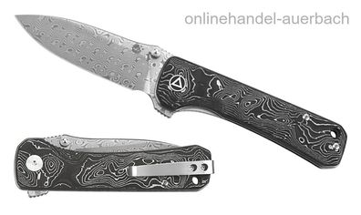 QSP Hawk Damast QS131-Q Taschenmesser Klappmesser Messer
