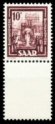 Saarland 1949 Nr 272Lu postfrisch SENKR PAAR X5FE222