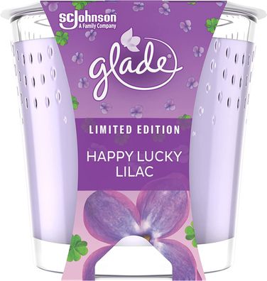 Glade by brise Duftkerze im Glas Happy Lucky Lilac 2 x 129 gr