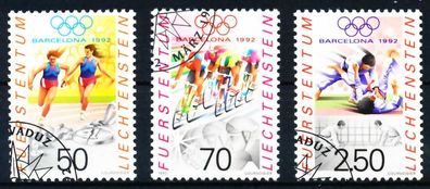 Liechtenstein 1992 Nr 1035-1037 gestempelt SA19006