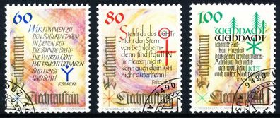Liechtenstein 1993 Nr 1073-1075 gestempelt SA190FE